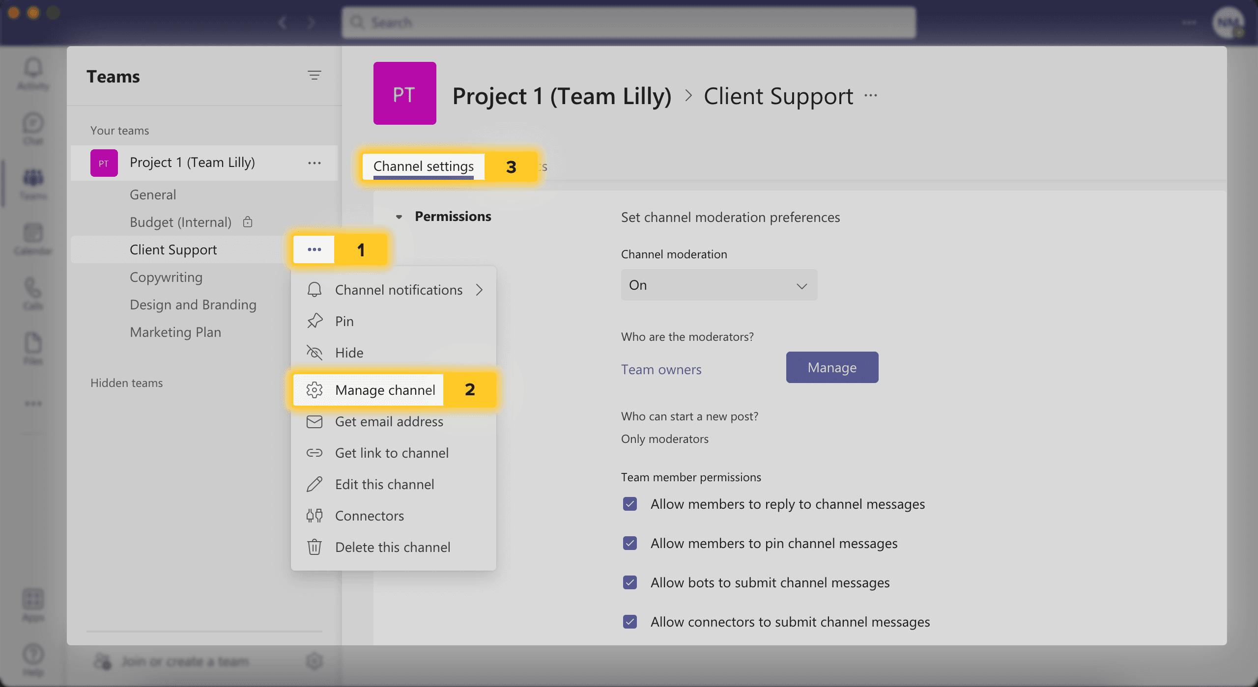 How to Change Permissions in Microsoft Teams Channels