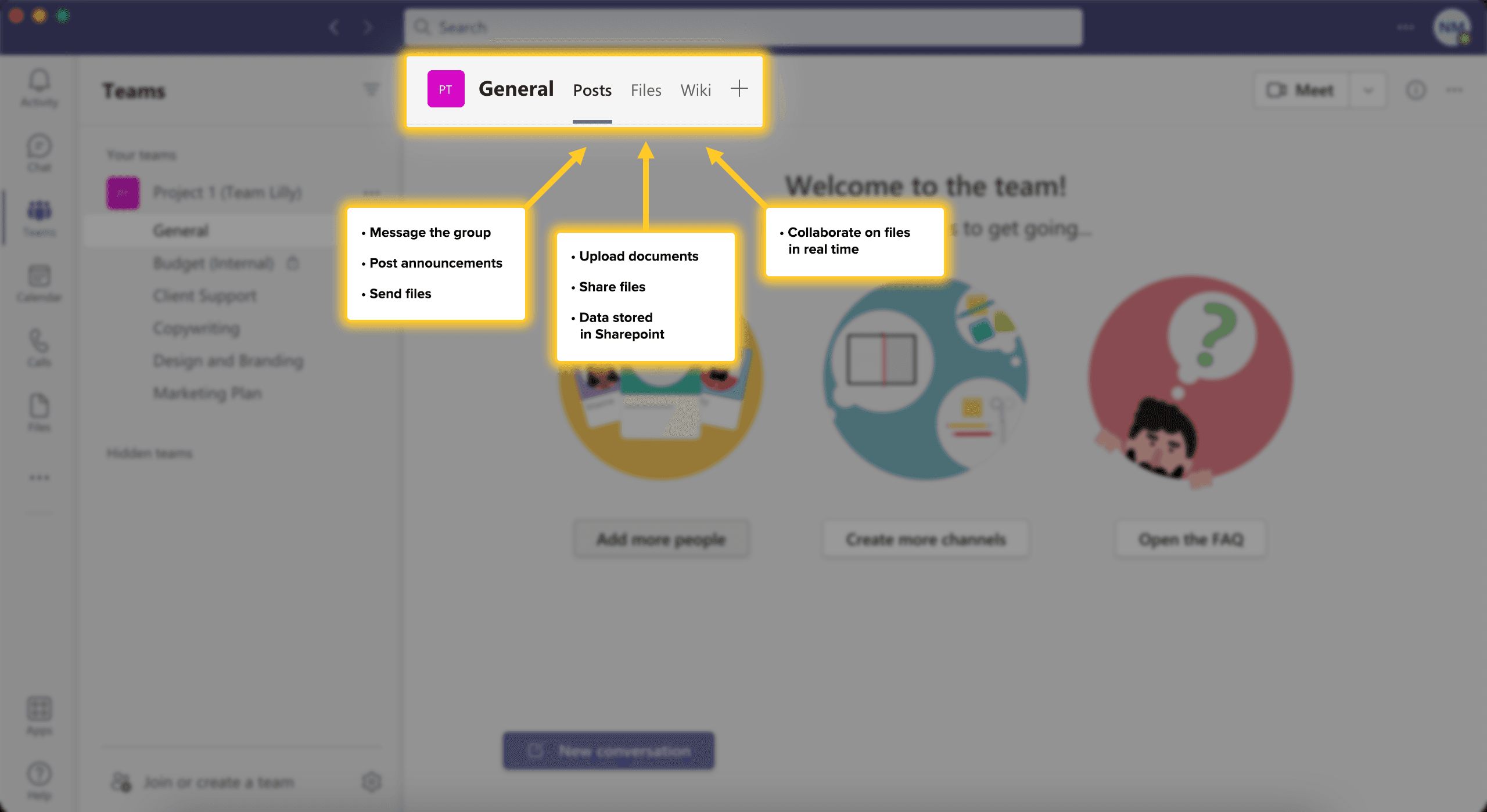 Built-in Channel Tabs and What They Do