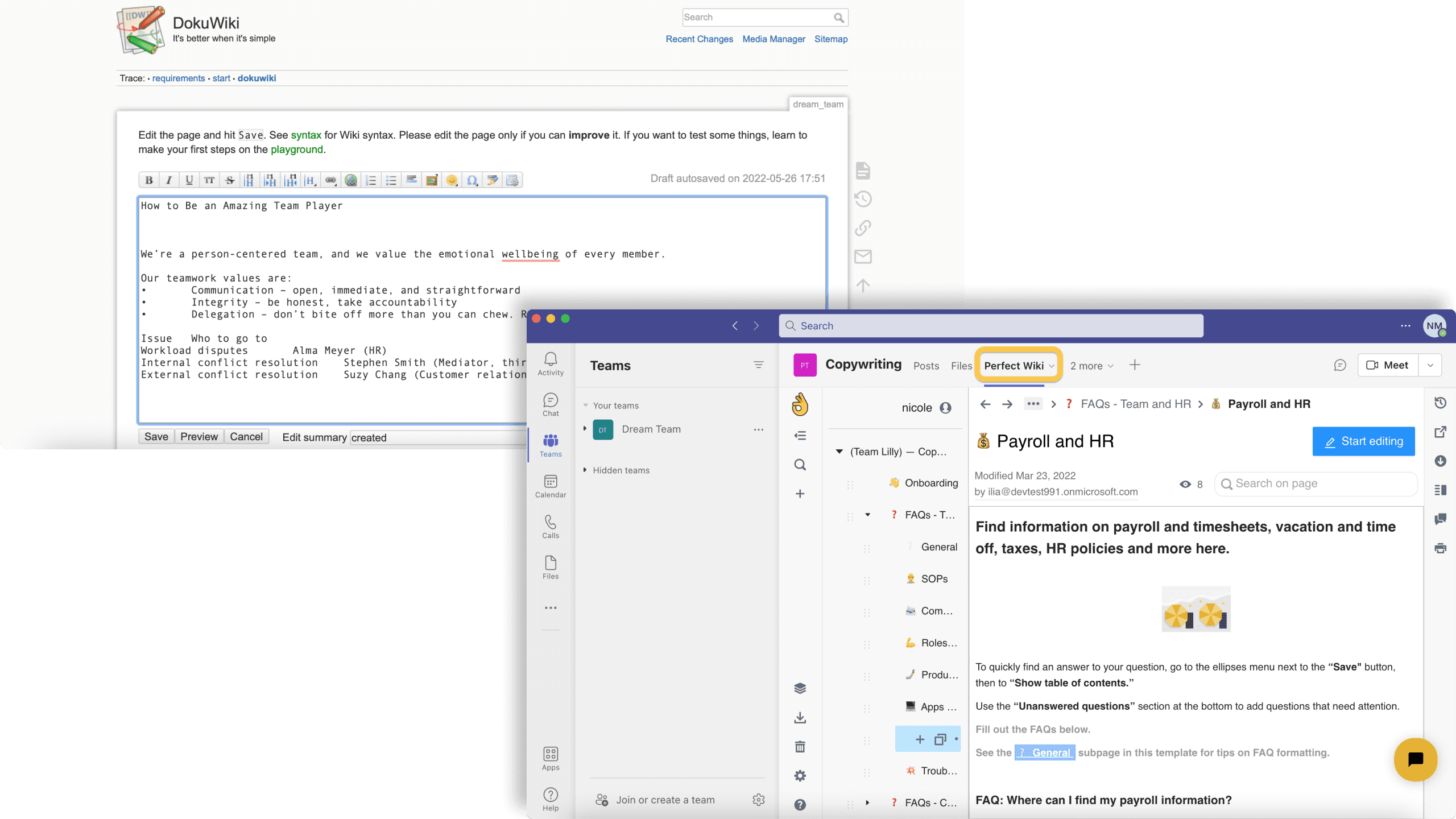 Perfect Wiki vs DokuWiki: Comparing Usability and Features
