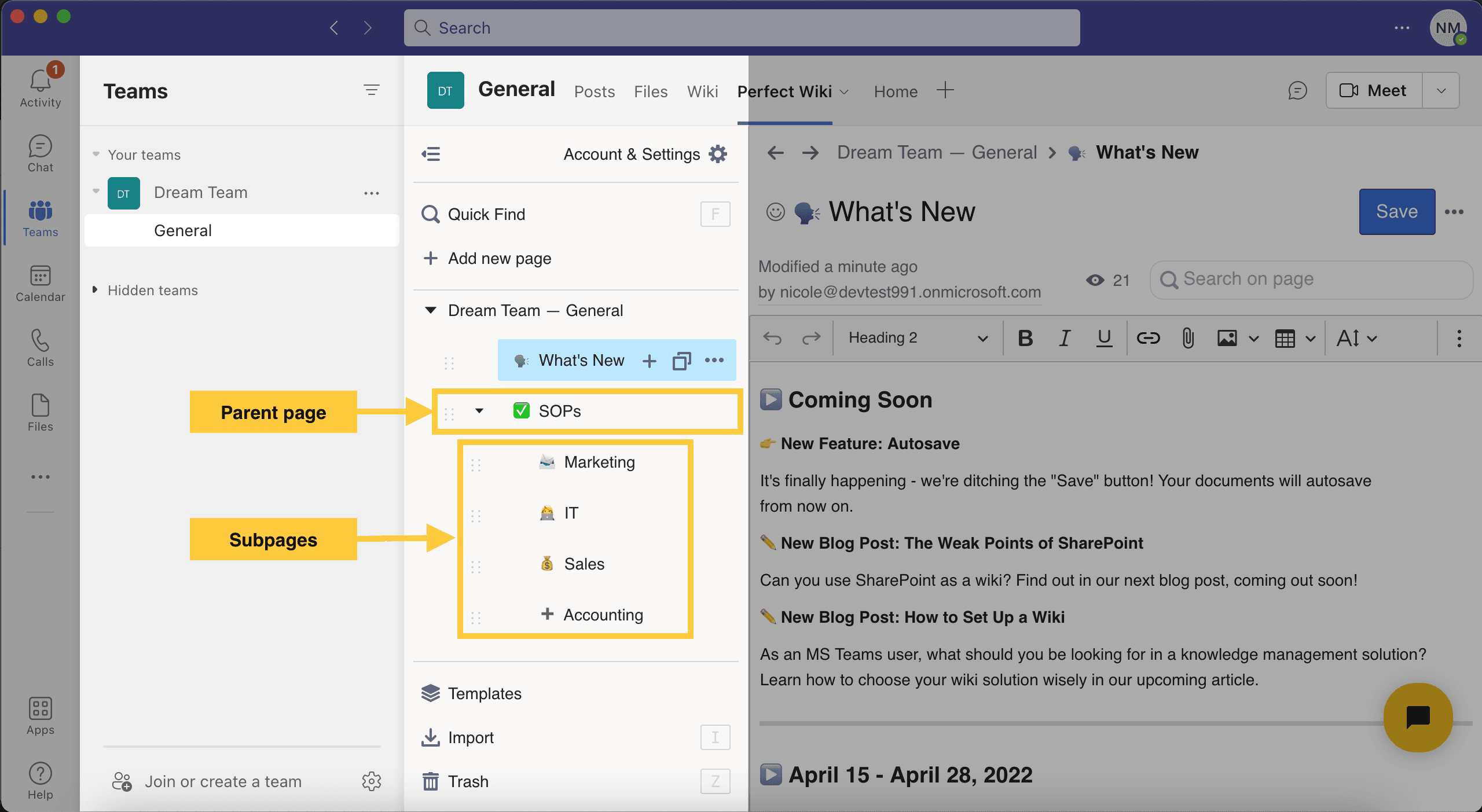 SharePoint as an MS Teams Wiki Solution? Read This First