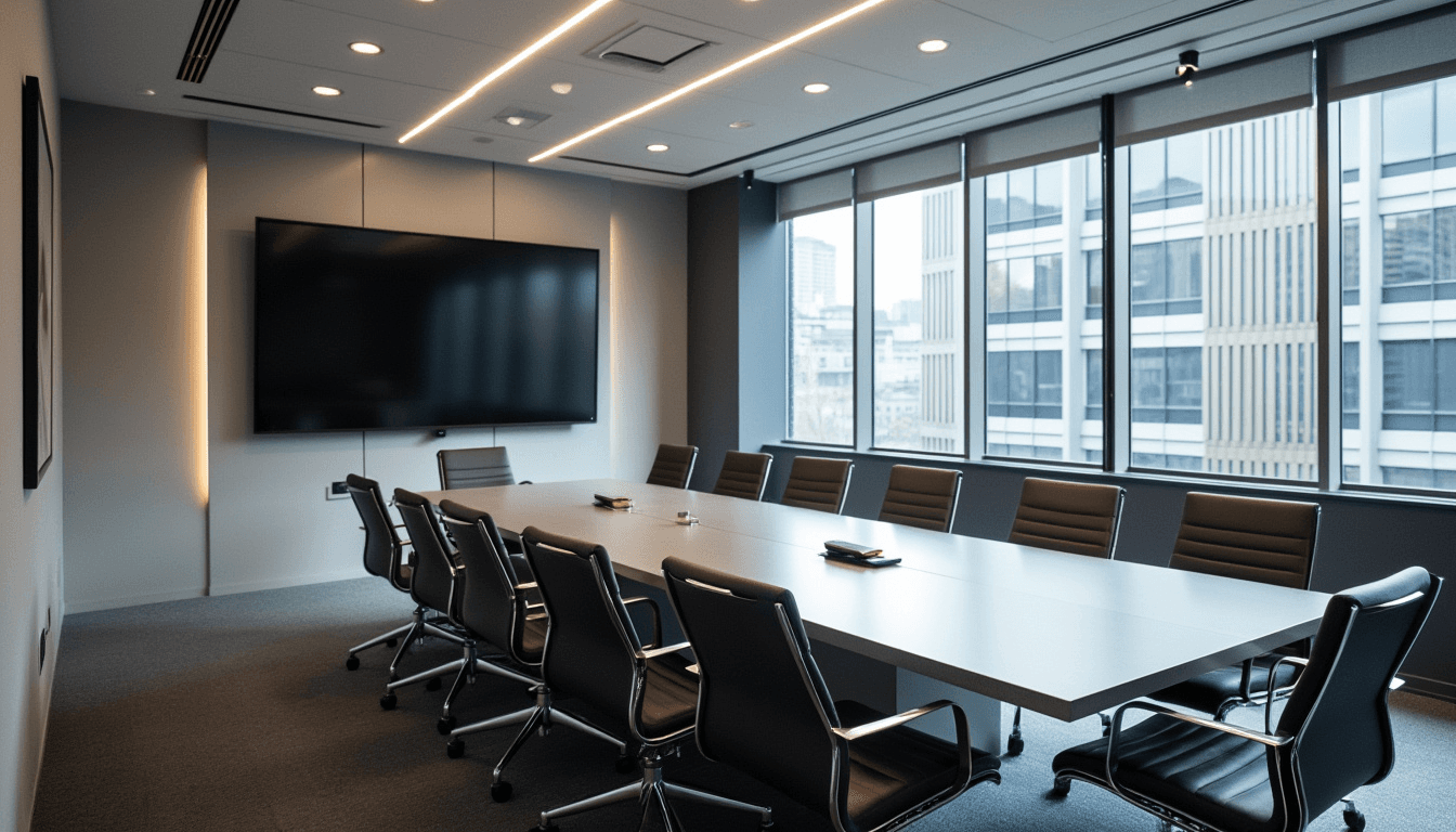 "Corporate Boardroom" - free Microsoft Teams background provided for you by Perfect Wiki