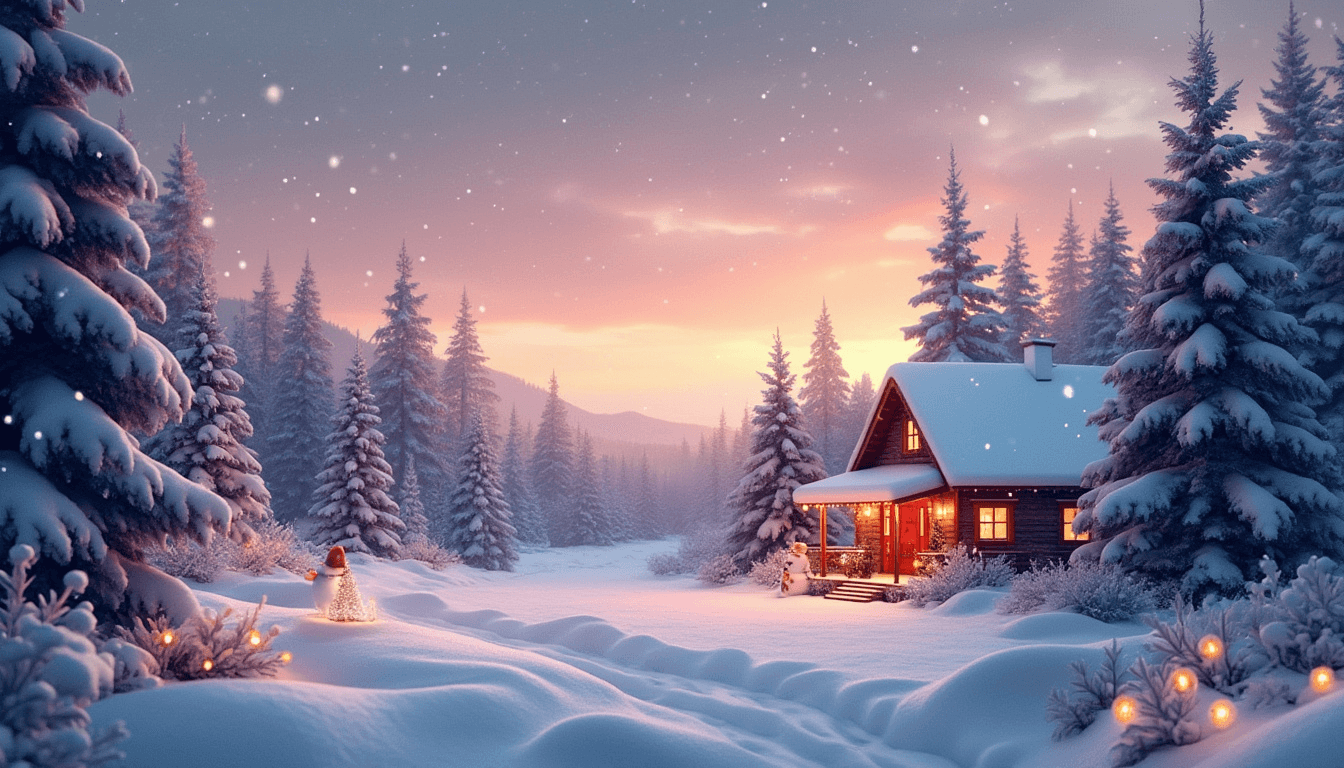 "Winter Wonderland" - free Microsoft Teams background provided for you by Perfect Wiki