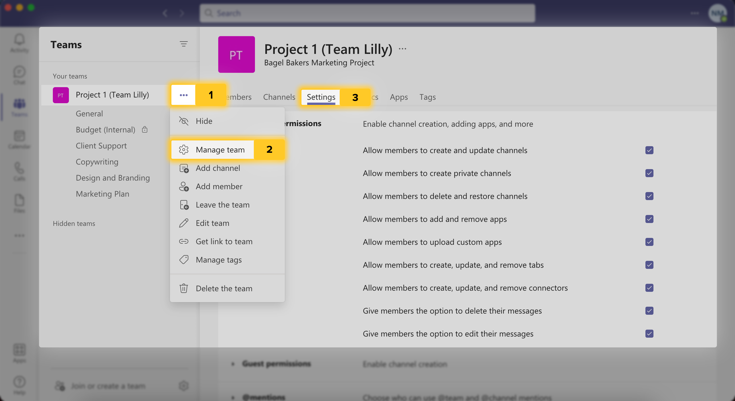 How to Change Permissions in Microsoft Teams Channels