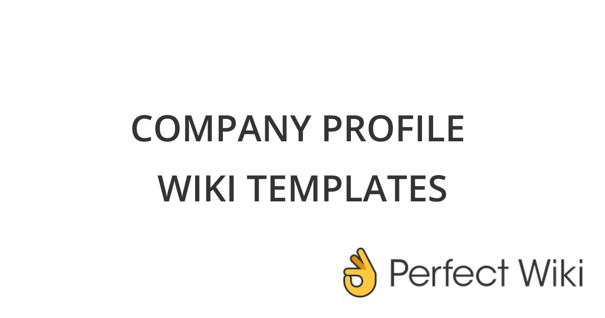 Image for post “Company Profile” Wiki Templates for Microsoft Teams for 2022