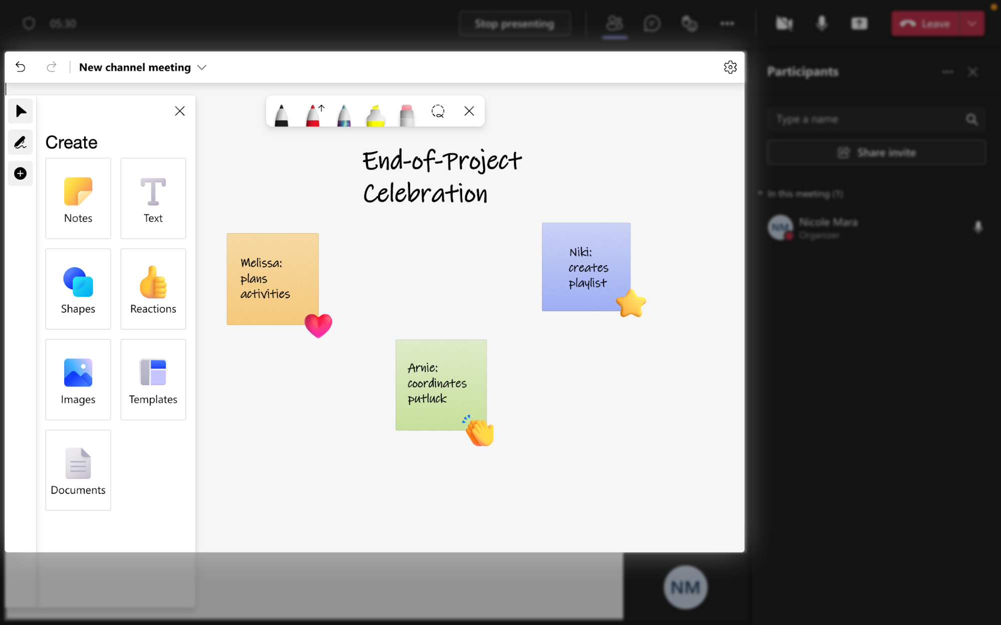 MS Teams Microsoft Whiteboard
